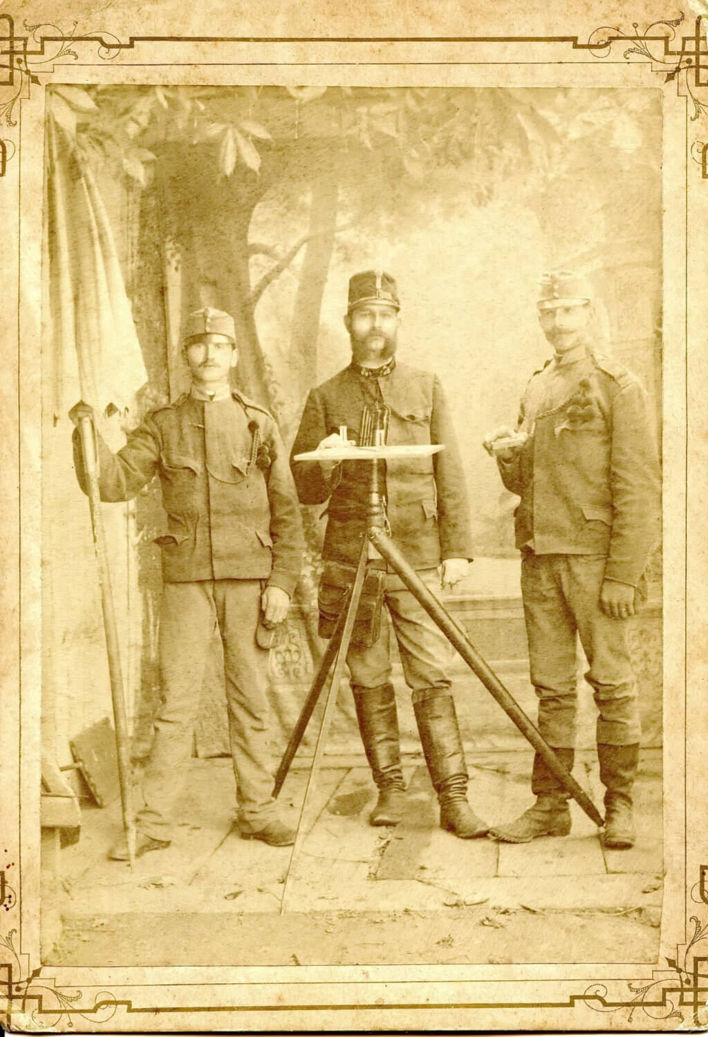 Military land surveyors in 1891